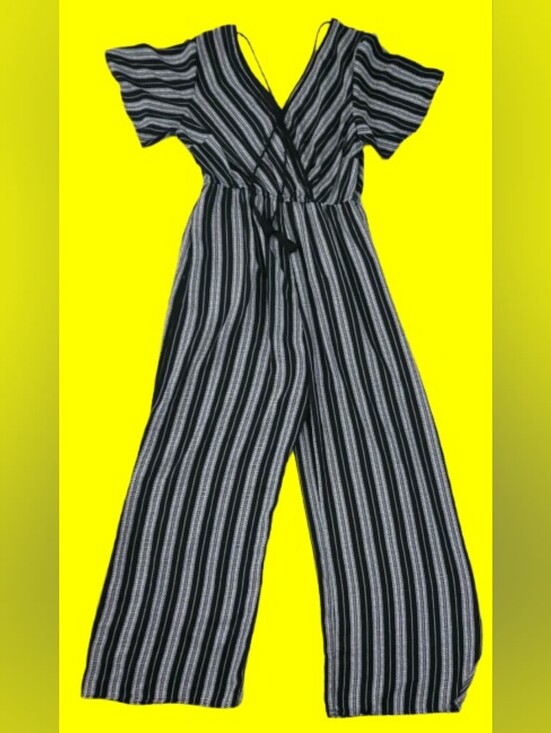Xhilaration Pants - Xhilaration Striped Pant Jumpsuit, L